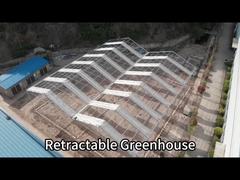 Estufas de telhado com película retrátil