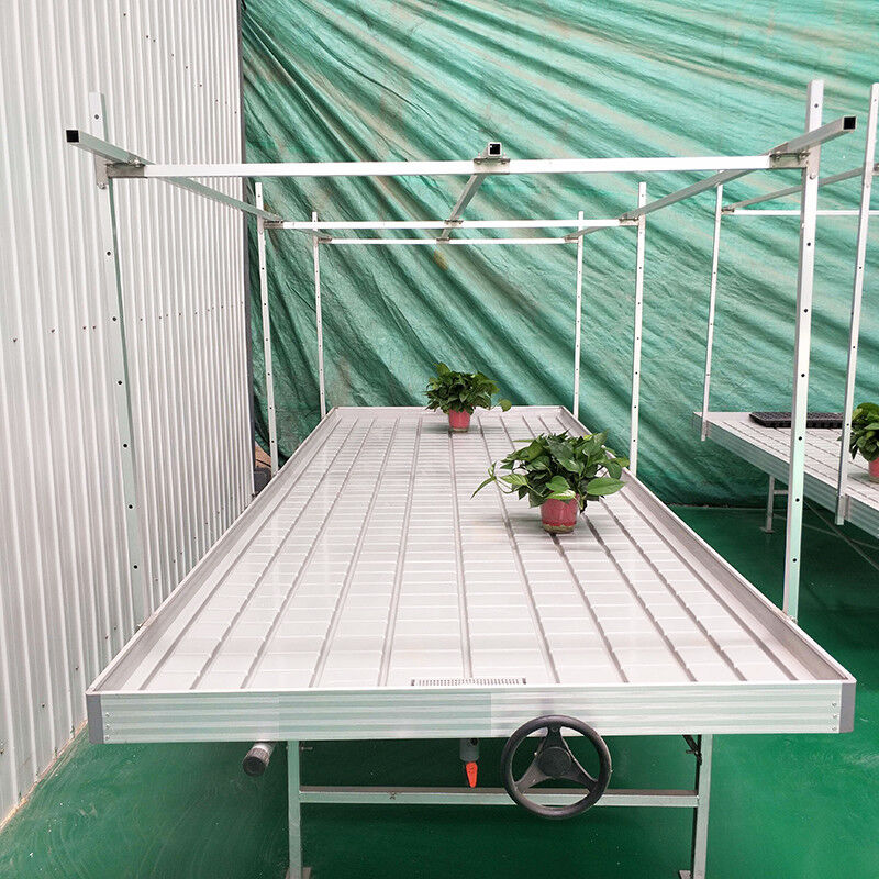 Ebb Flow Custom Double Layers Flood Grow Table Seedbed Rolling Bench Móvel e adequado para flores