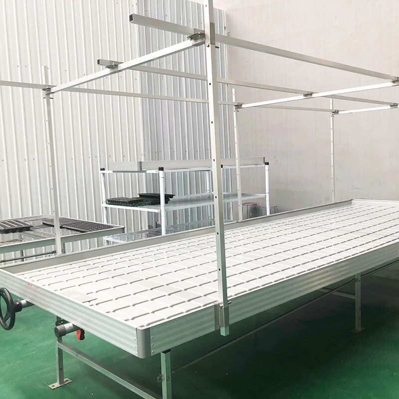 Ebb Flow Custom Double Layers Flood Grow Table Seedbed Rolling Bench Móvel e adequado para flores